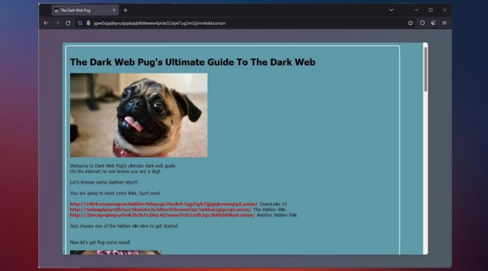 dark web website
